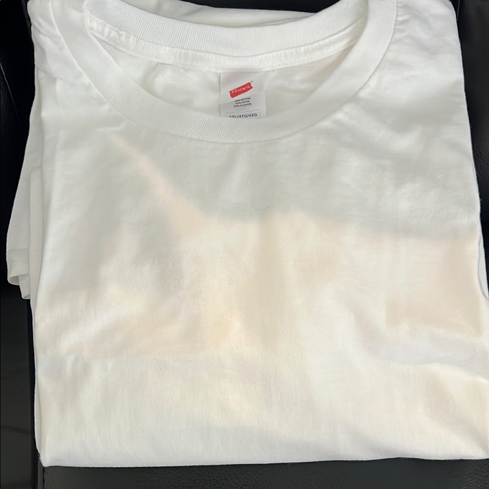 Hanes White Classic Short Sleeve Tee